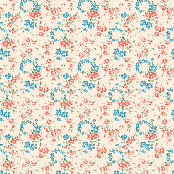 ハンドメイド用生地|Liberty Palace Gardens Petal Crown C 反物(13.7m×110cm)綿100%