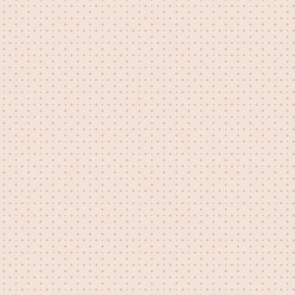 LORI HOLT生地 Bee Dots Pumpkin コットン100%生地 50cmカット|パッチワーク・キルトに