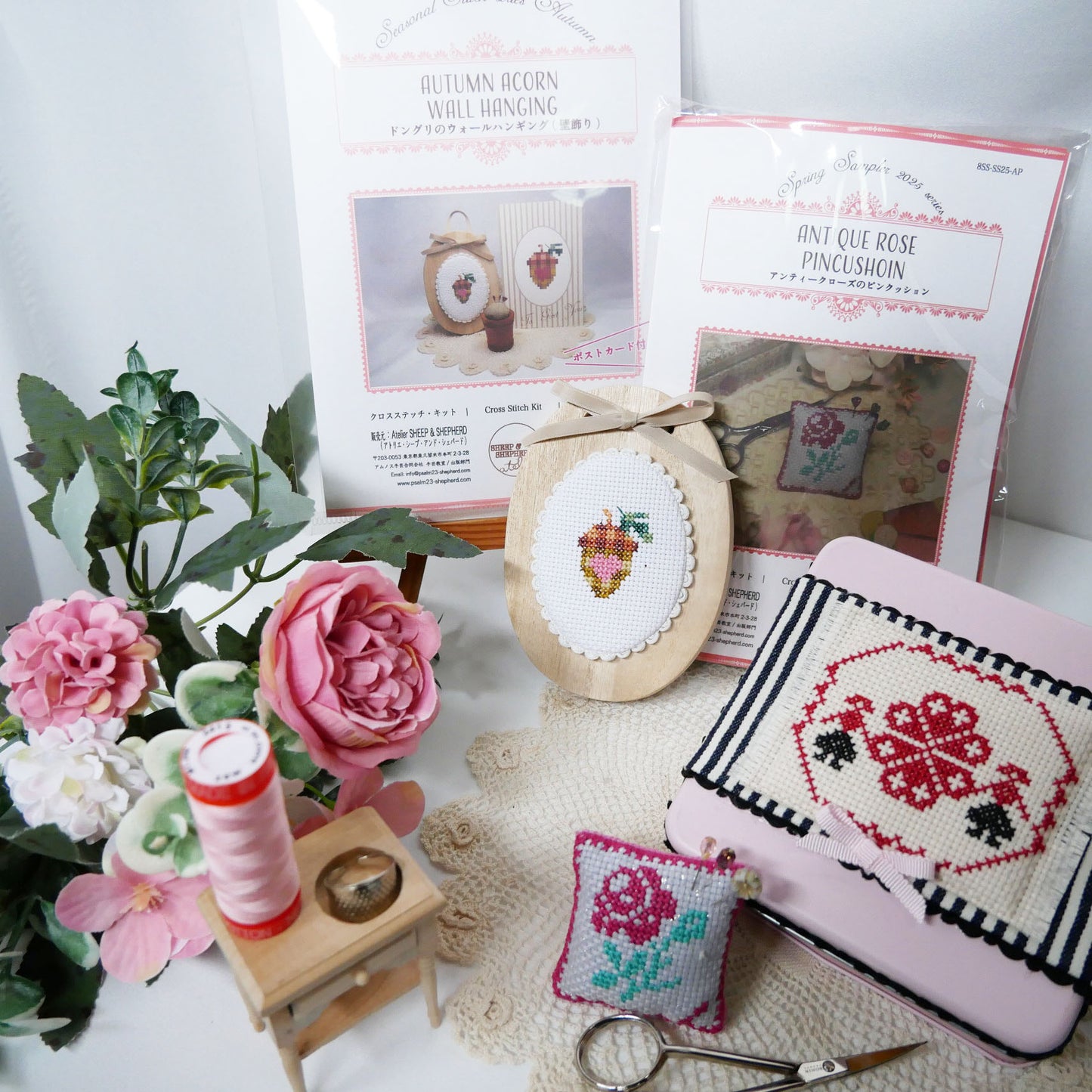 ワークショップ:クロス・ステッチで作るかわいいミニチュア・サンプラー|5月2日(土)