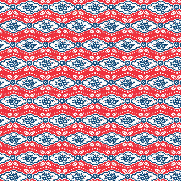 ハンドメイド用生地 | Maison Rouge - Red|Happy Birthday, America by Mary Engelbreit