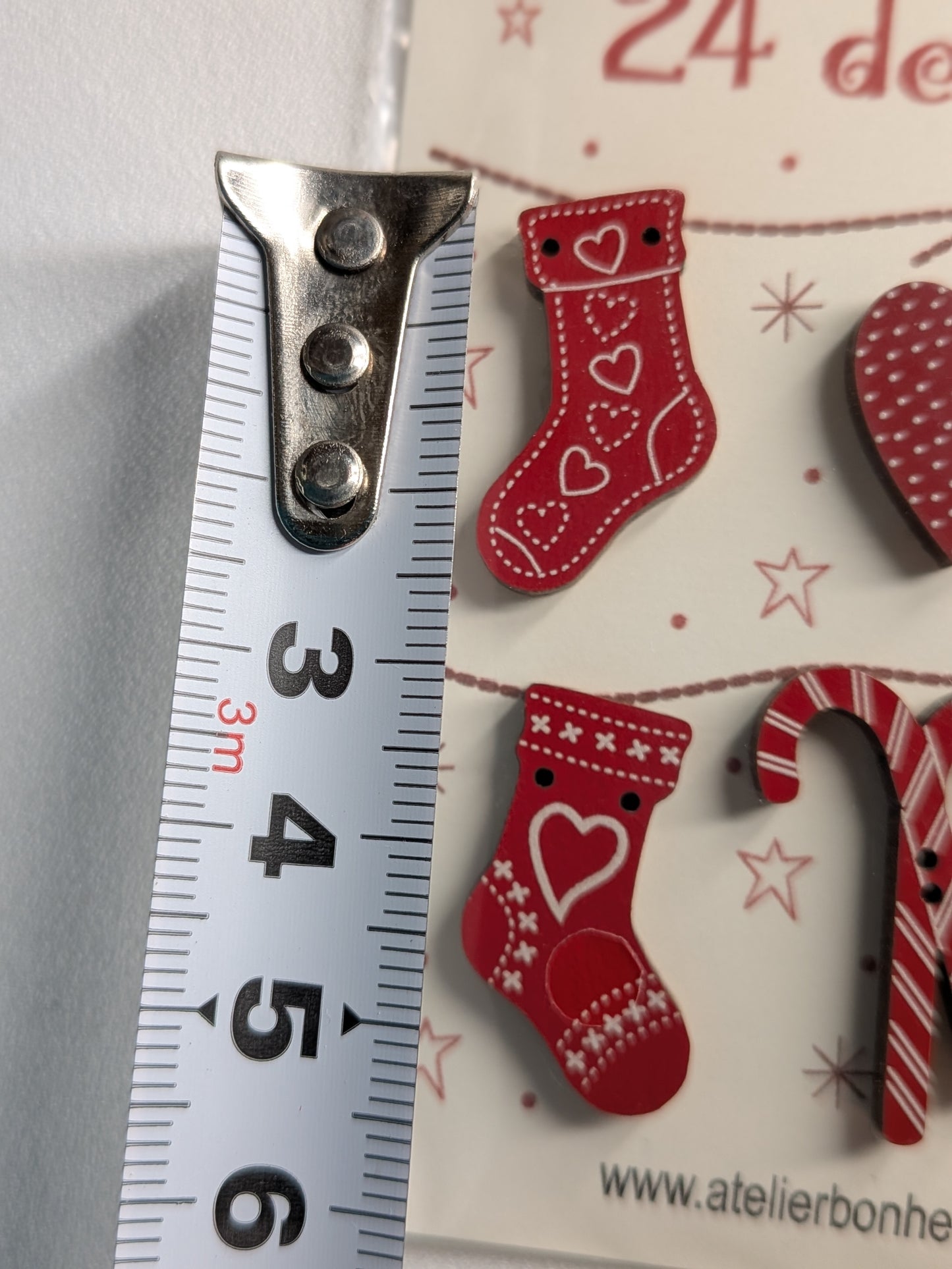 atelier-654 木製ボタンセット クリスマスイブ