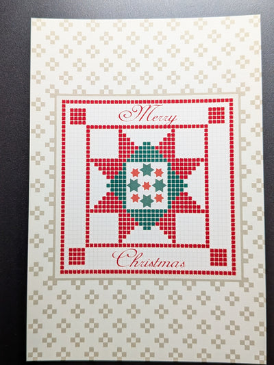 クリスマスカード クロスステッチ刺繡柄