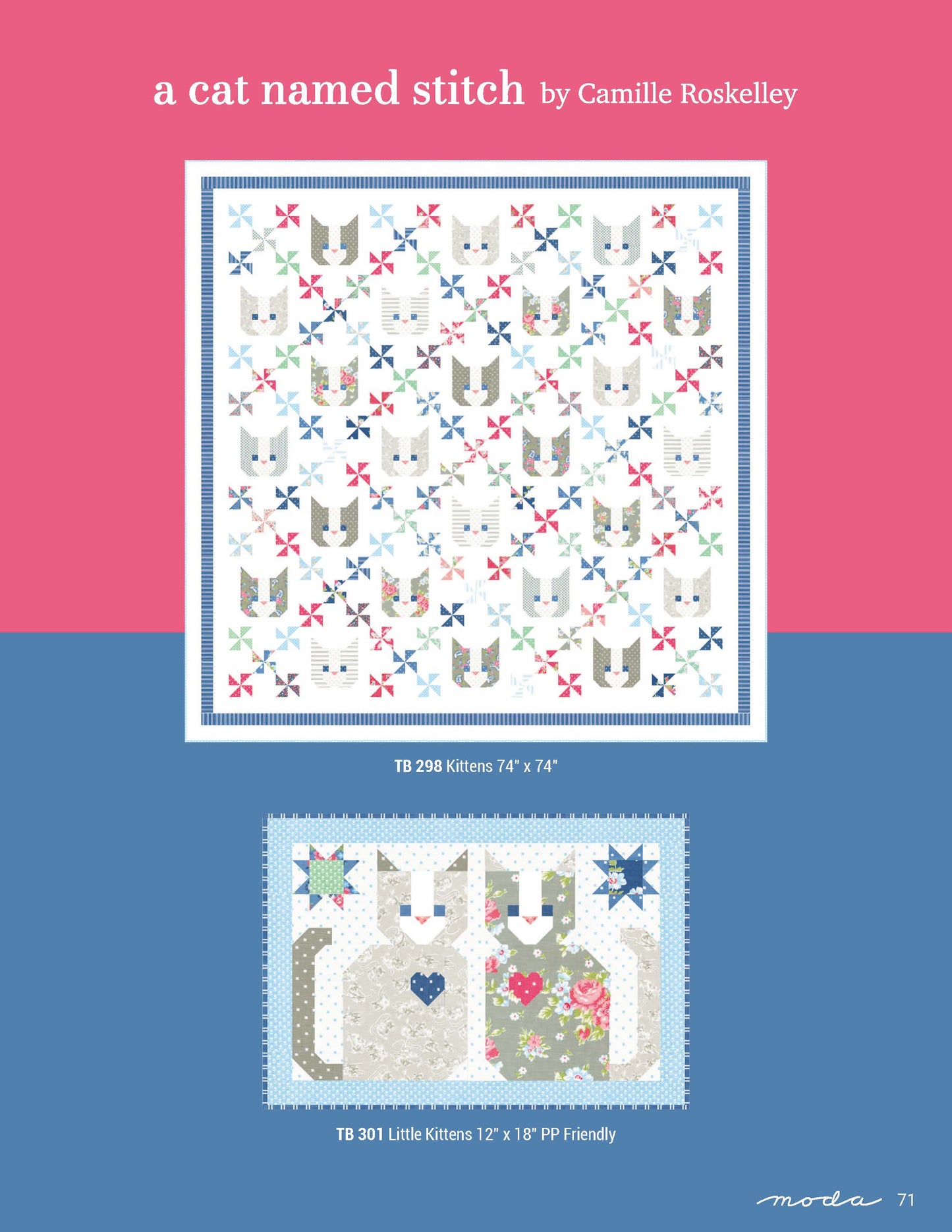 パッチワーク生地セット|Camille Roskelley 10インチスクエア(約25.4cm角)42枚 A cat named Stitch