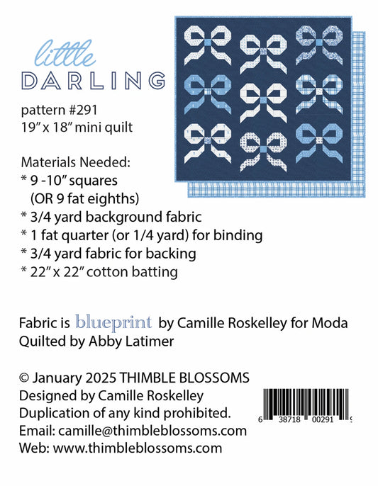 キルトパターン【Little Darling Mini Pattern】ミニキルト