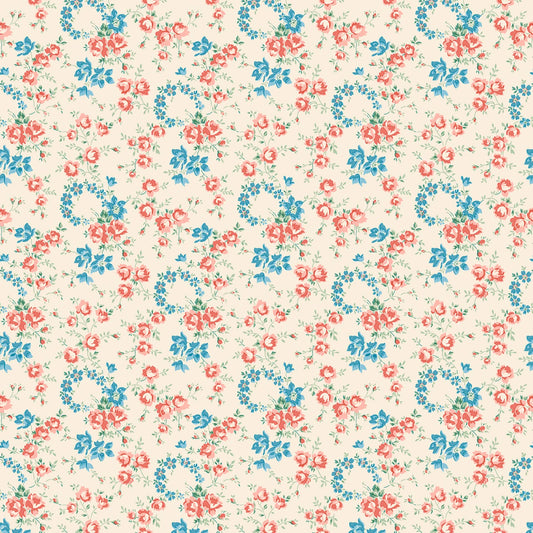 ハンドメイド用生地｜Liberty Palace Gardens Petal Crown C 反物（13.7m×110cm）綿100%