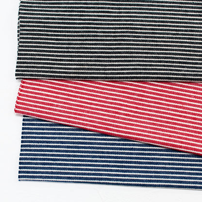 国産デニム ヒッコリーストライプ生地｜約110cm幅｜3色展開