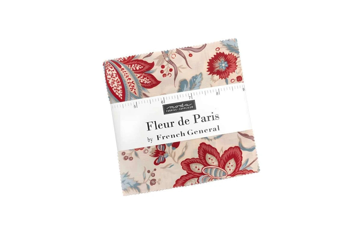 パッチワーク生地セット | Fleur de Paris 5インチプリカット｜French General / Moda