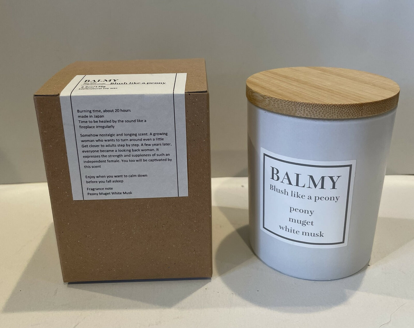 セルフケア BALMY キャンドル・ピオニー / ミュゲ / ホワイトムスク