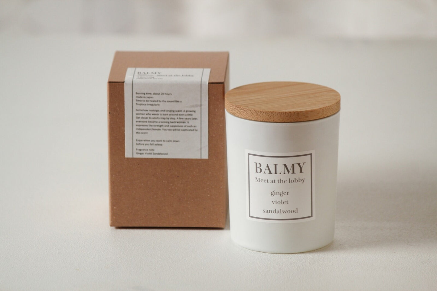 セルフケア BALMY キャンドル・ジンジャー / バイオレット / サンダルウッド