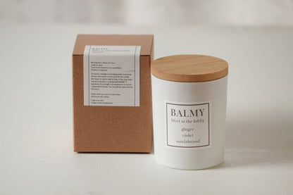 セルフケア BALMY キャンドル・ジンジャー / バイオレット / サンダルウッド