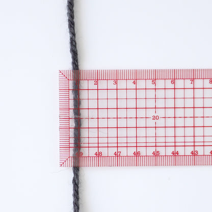 Knitworm メランジ M | グレー｜並太毛糸 ウール混 30g（60m）
