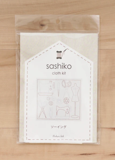 図案に沿って刺すだけ！かんたんキット 刺し子のふきん
