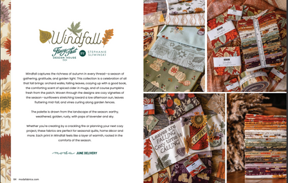 パッチワーク生地セット｜Windfall 2.5インチスクエア （約6.4cm角）42枚 | プリカット生地 ｜Fancy That Design House