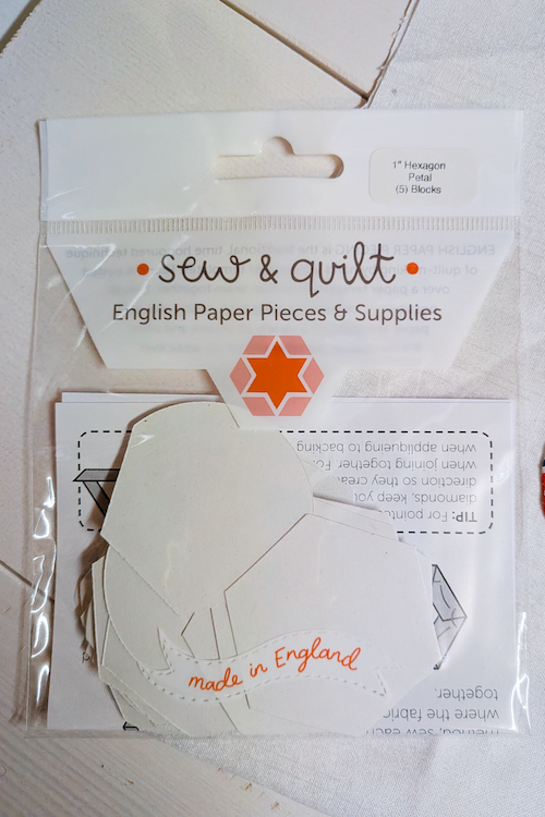 イングリッシュペーパーピーシング用ペーパー | ヘキサゴン・ペタル 1 インチ(5セット入り) | English Paper Pieces 1" Hexagon Petal｜Sew & Quilt