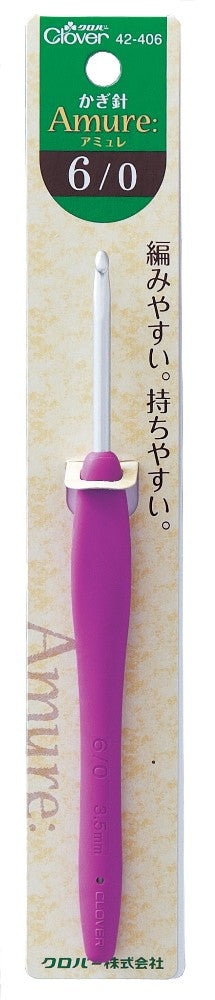 《クローバー》 かぎ針「アミュレ」 柄付きかぎ針 あみ針 編み針 【日本製】