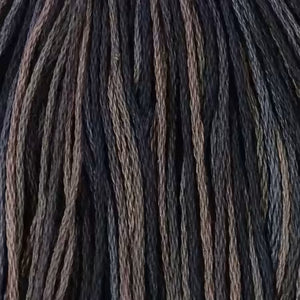 Valdani 段染め6本撚りコットン刺しゅう糸 10yd|P11 Aged Black | ブラック