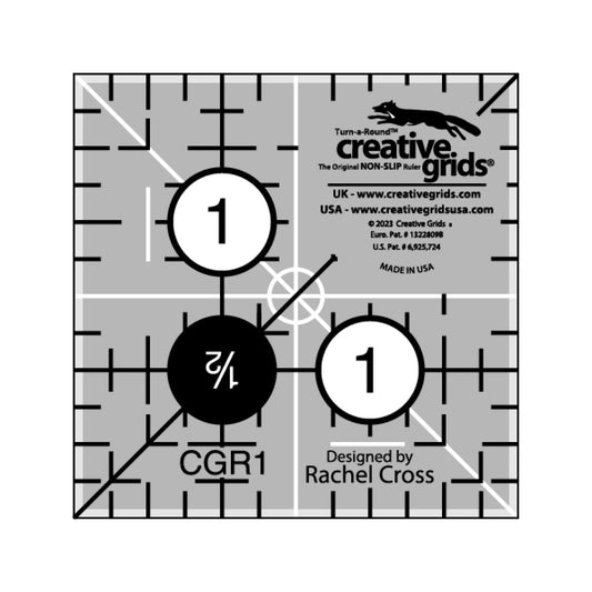 ルーラー CREATIVE GRIDS 1-1/2" x 1-1/2" スクエア