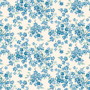 ハンドメイド用生地｜Liberty Floral Nostalgia Forget-Me-Not Trail C 反物（13.7m×110cm）綿100%