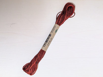 Valdani 段染め6本撚りコットン刺しゅう糸 10yd｜P1 Old Brick | 赤