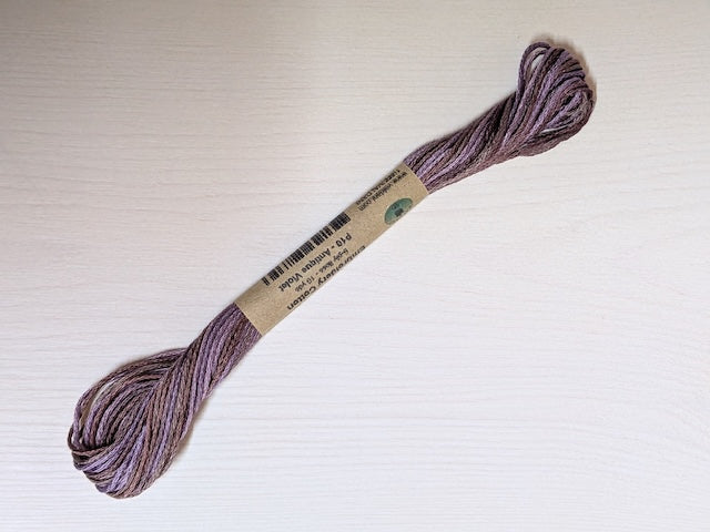Valdani 段染め6本撚りコットン刺しゅう糸 10yd｜P10 Antique Violet | バイオレット