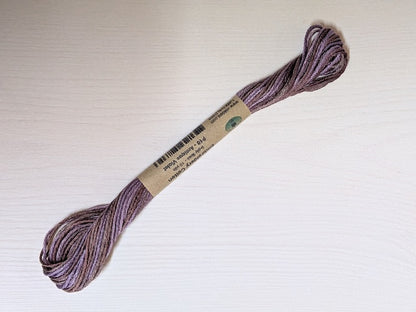 Valdani 段染め6本撚りコットン刺しゅう糸 10yd｜P10 Antique Violet | バイオレット