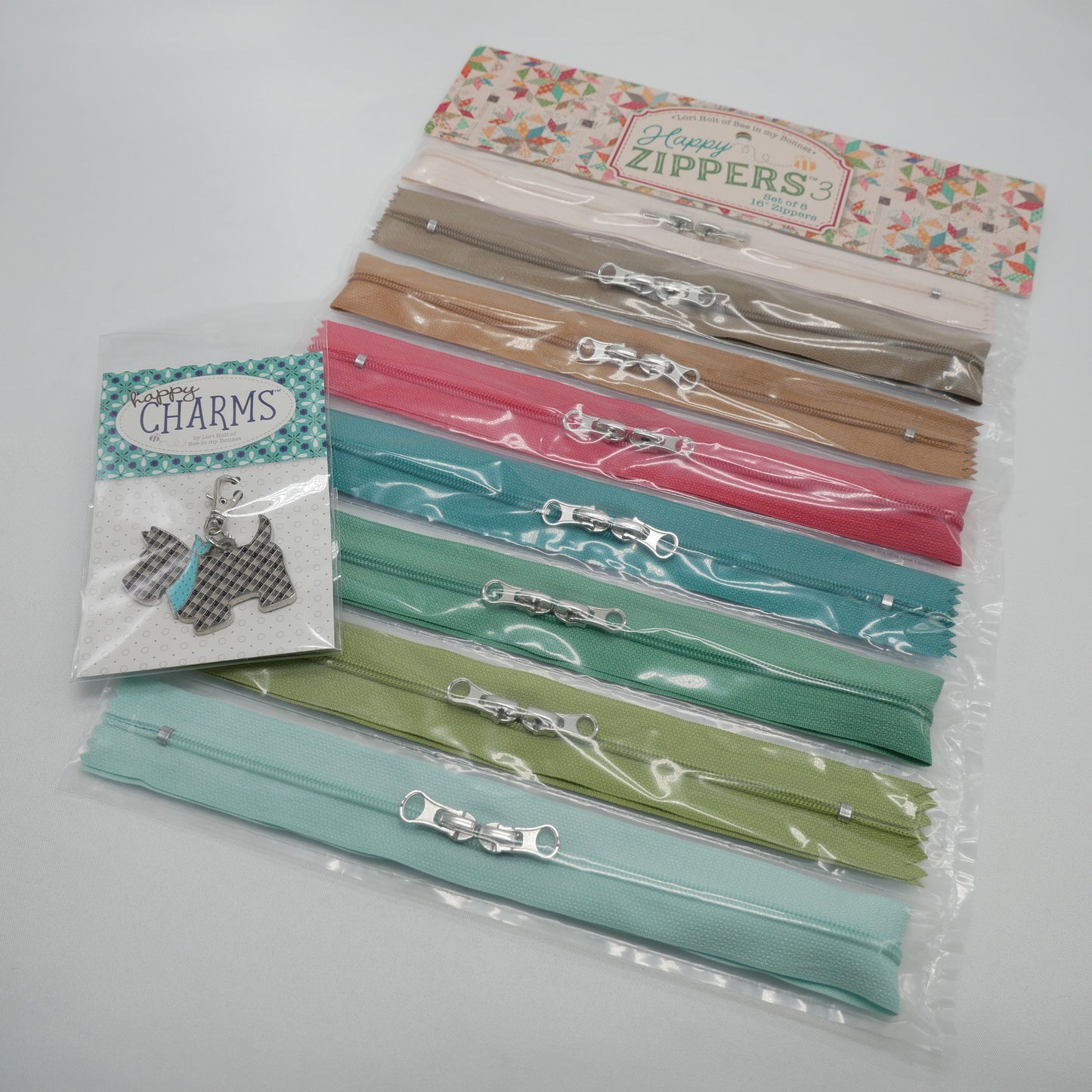 4月【SLOW STITCH  SET】Lori Holt / Zippy Bags 4 プロジェクト・バッグセットD