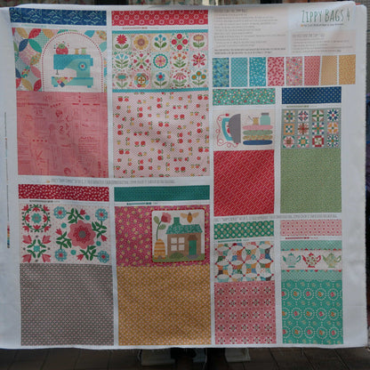 4月【SLOW STITCH  SET】Lori Holt / Zippy Bags 4 プロジェクト・バッグセットD