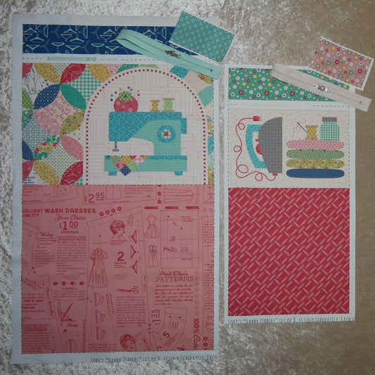 4月【SLOW STITCH  SET】Lori Holt / Zippy Bags 4 プロジェクト・バッグセットA