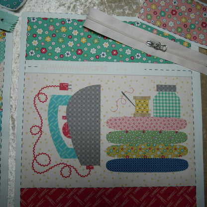 4月【SLOW STITCH  SET】Lori Holt / Zippy Bags 4 プロジェクト・バッグセットA