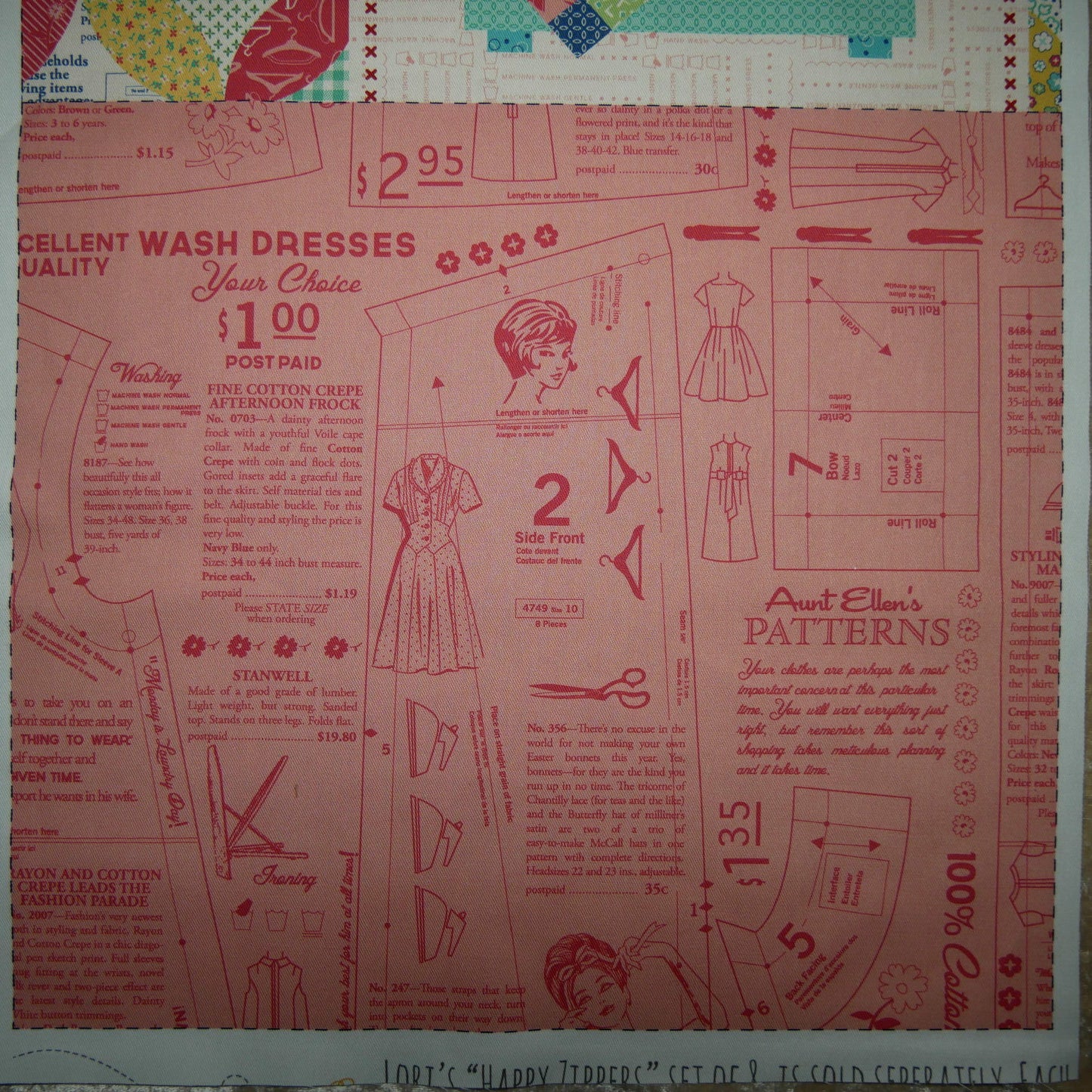 4月【SLOW STITCH  SET】Lori Holt / Zippy Bags 4 プロジェクト・バッグセットA