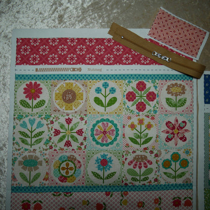 4月【SLOW STITCH  SET】Lori Holt / Zippy Bags 4 プロジェクト・バッグセットB