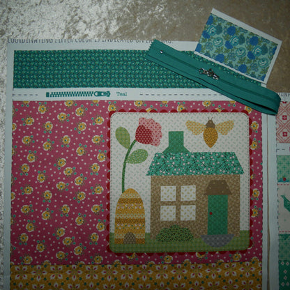 4月【SLOW STITCH  SET】Lori Holt / Zippy Bags 4 プロジェクト・バッグセットD