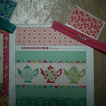 4月【SLOW STITCH  SET】Lori Holt / Zippy Bags 4 プロジェクト・バッグセットD