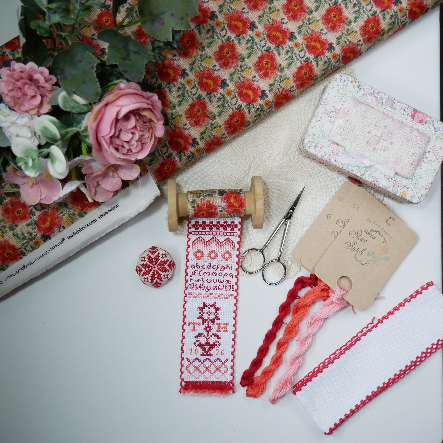 ワークショップ：クロス・ステッチで作るかわいいミニチュア・サンプラー｜5月2日（土）