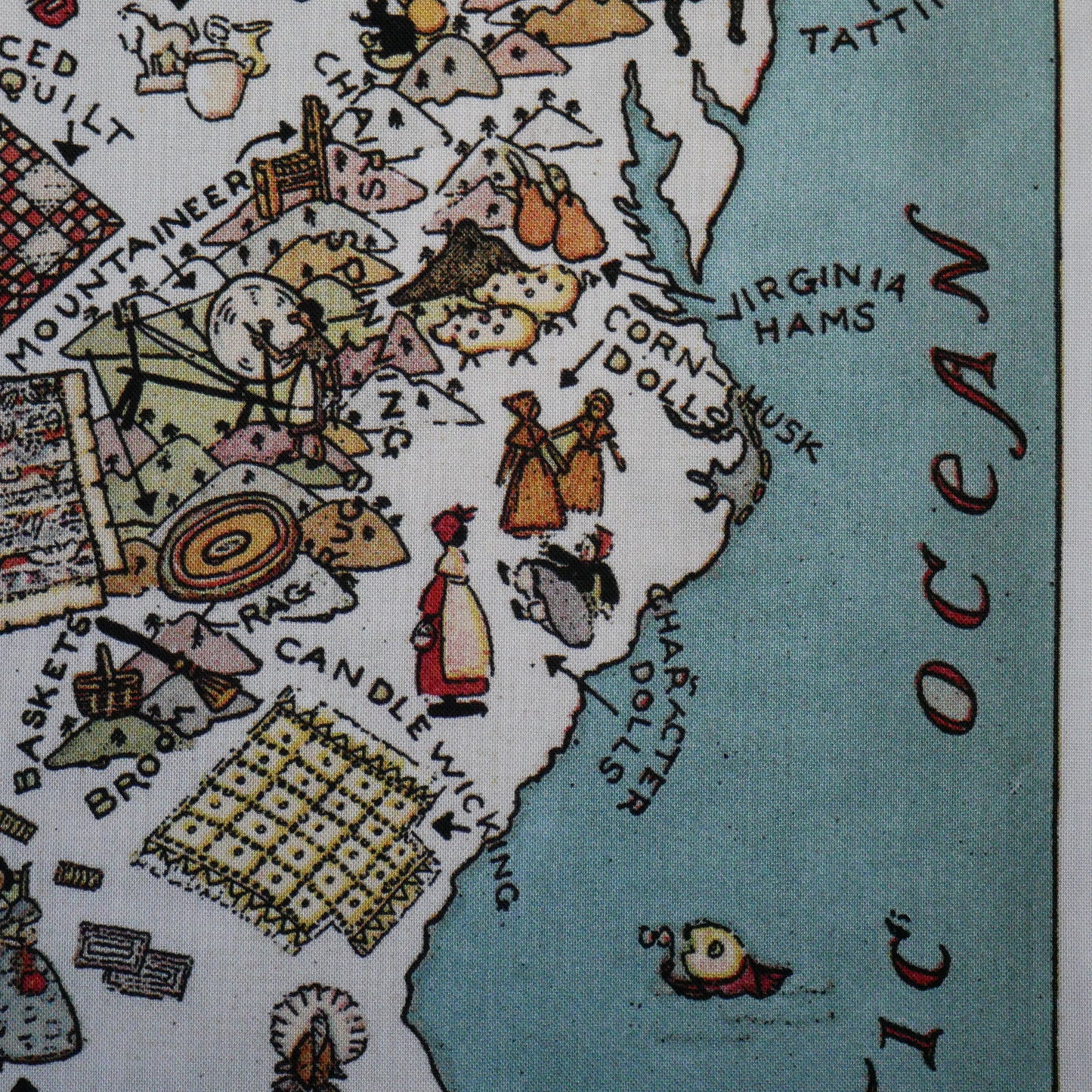 パネル生地｜Sew America Pillow Panel 23½インチ×43½インチ（約60cm×110cm）綿100%
