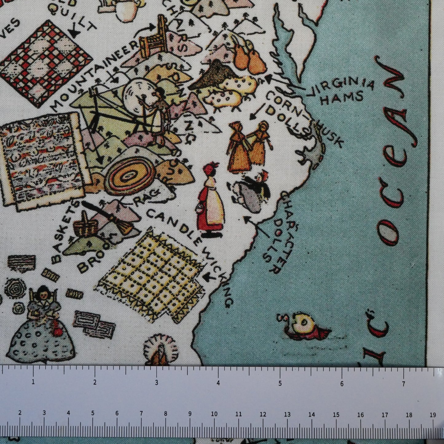 パネル生地｜Sew America Pillow Panel 23½インチ×43½インチ（約60cm×110cm）綿100%