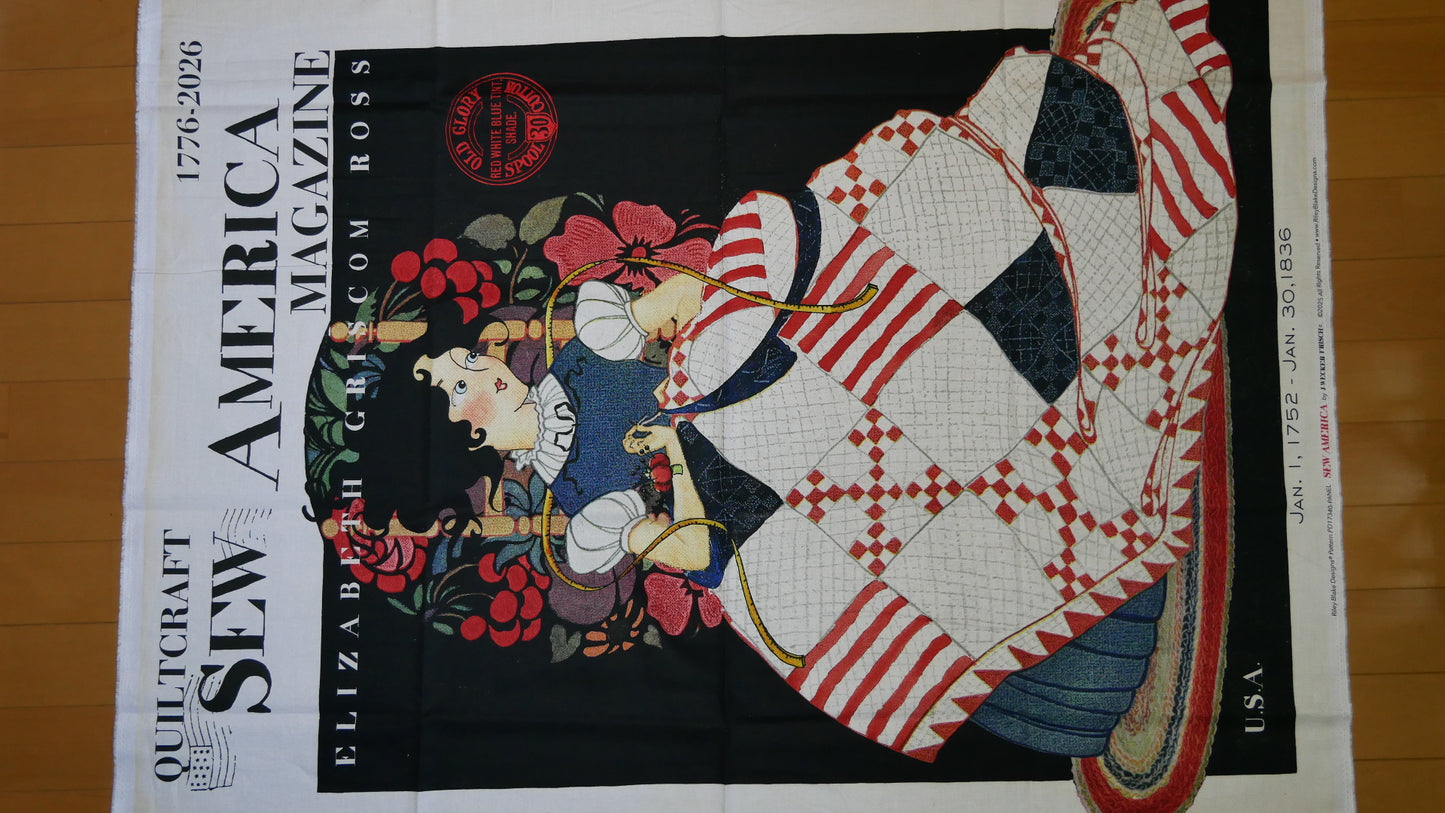 パネル生地｜Sew America Betsy Ross 36インチ×43インチ（約91cm×109cm）綿100%