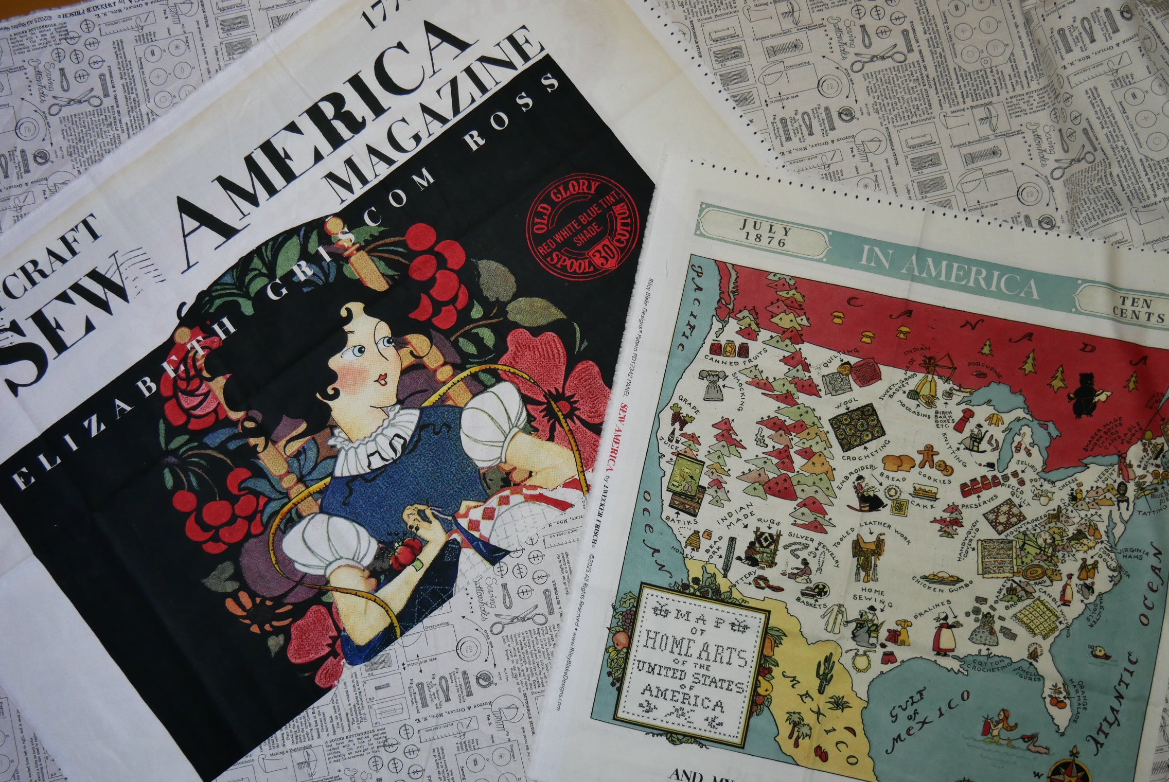 Sew America Betsy Ross パネル生地｜Riley Blake Designs 36×43インチ