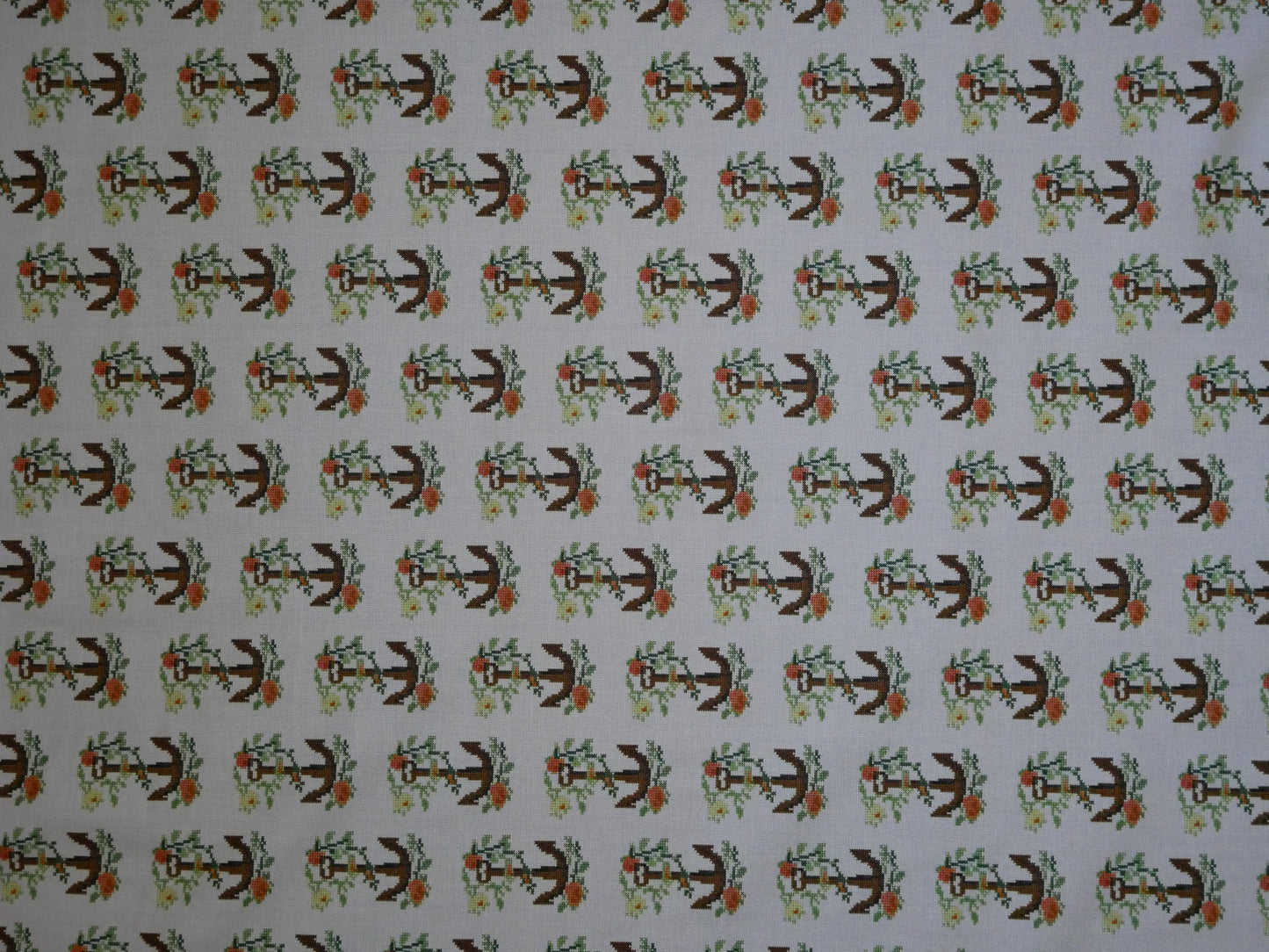ハンドメイド用生地｜Saltwater イカリ反物（13.5m×110cm）綿100%