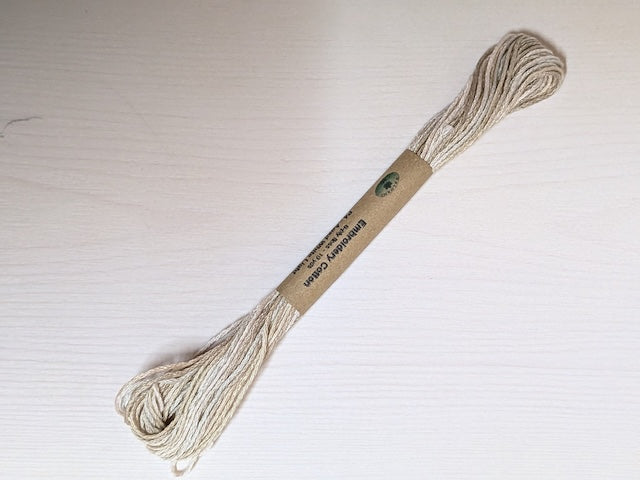 Valdani 段染め6本撚りコットン刺しゅう糸 10yd｜P4 Aged White Light | 白