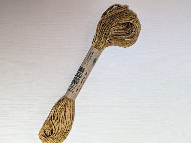 Valdani 段染め6本撚りコットン刺しゅう糸 10yd｜P5 Tarnished Gold | 黄土色