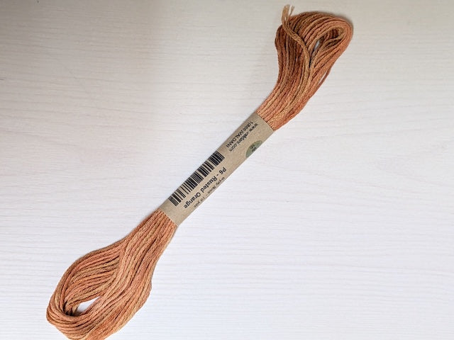Valdani 段染め6本撚りコットン刺しゅう糸 10yd｜P6 Rusted Orange | オレンジ