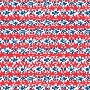 ハンドメイド用生地 | Maison Rouge - Red｜Happy Birthday, America by Mary Engelbreit