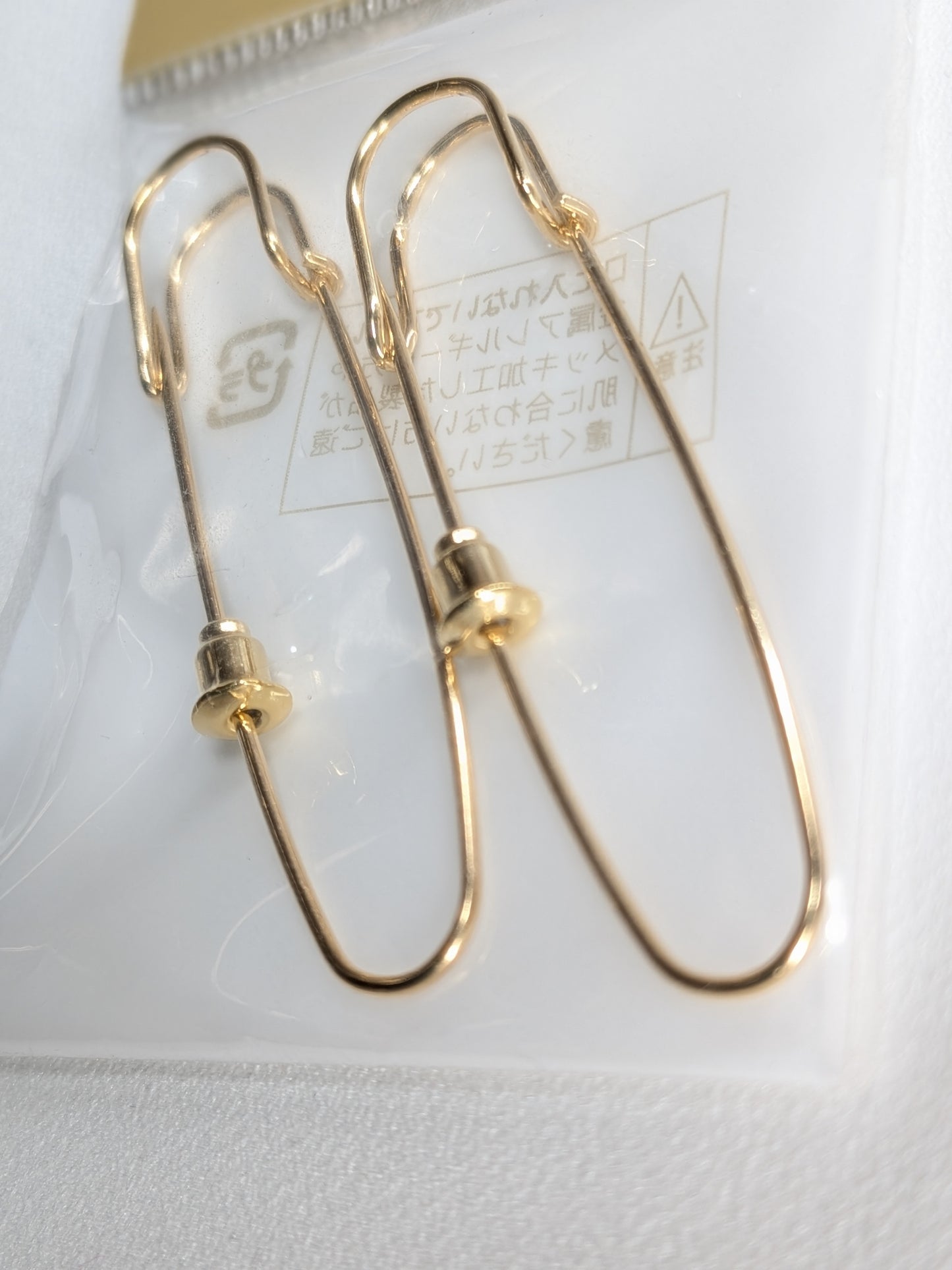 カブトピン キャッチ付き 0.9×50mm G (ゴールド)