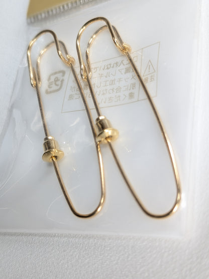 カブトピン キャッチ付き 0.9×50mm G (ゴールド)