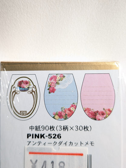 アンティークダイカットメモ PINK-526