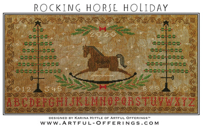 図案 ARTFUL OFFERINGS / Rocking Horse Holiday
