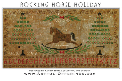 図案 ARTFUL OFFERINGS / Rocking Horse Holiday