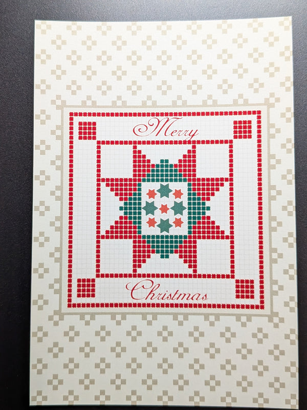 クリスマスカード クロスステッチ刺繡柄