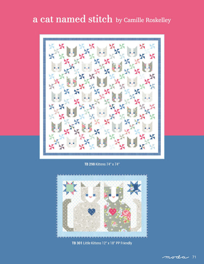パッチワーク生地セット｜Camille Roskelley 10インチスクエア（約25.4cm角）42枚 A cat named Stitch
